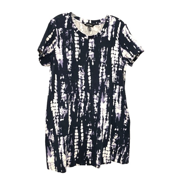 Ellen Tracy Dresses & Skirts - Ellen Tracy Mood Indigo Tie Dye Womens Pima Cotton Stretch T-Shirt Dress Size XL